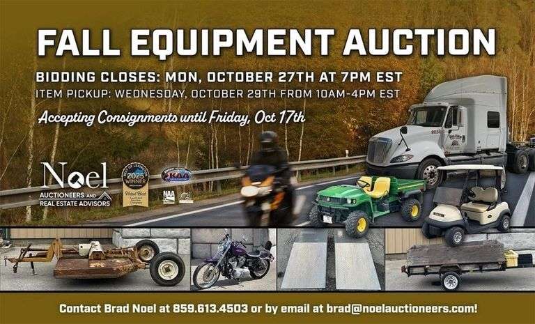 Fall Equipment Auction