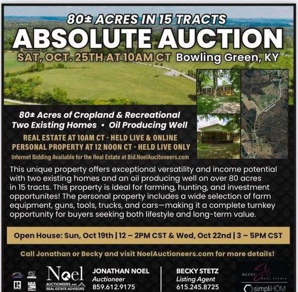 Live Estate Auction of Bobby Gilland in Bowling Green