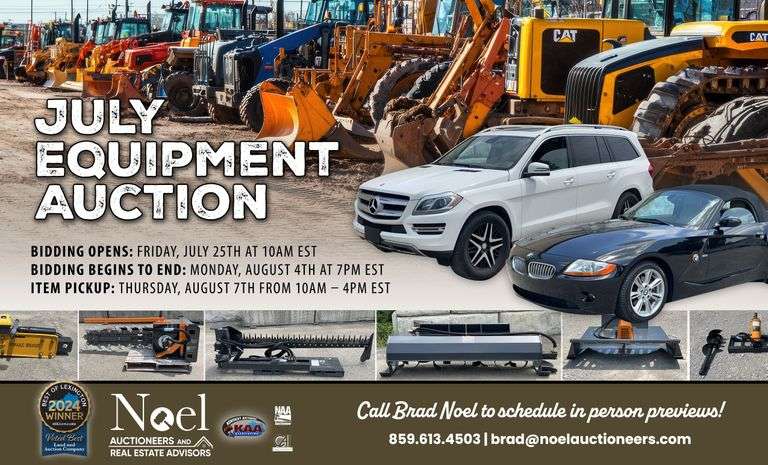 July Equipment Auction