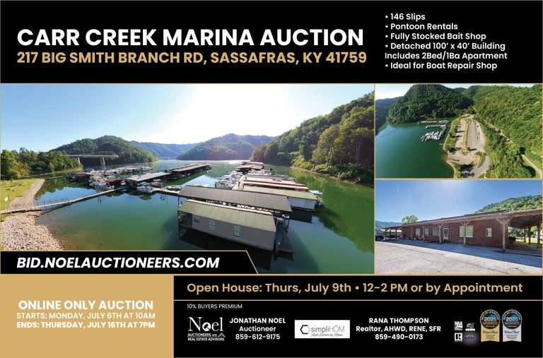 Online Only Commercial Real Estate Auction: 217 Big Smith Branch Road, Sassafrass KY 41759