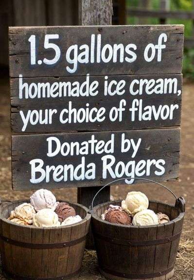 1.5 Gallons of Homemade Ice Cream, Your Choice of Flavor!