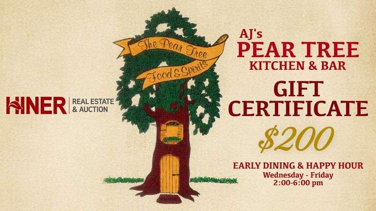 $200 PEAR TREE Gift Certicate