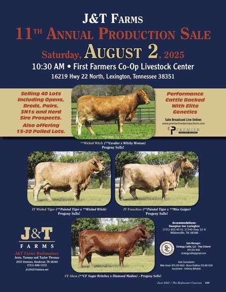 J&T Farms 11th Annual Production Sale