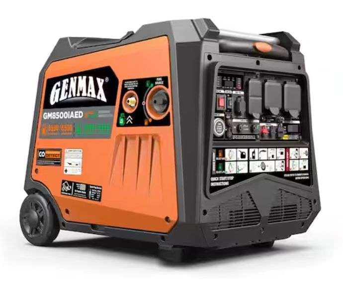 GENMAX 8500-Watt Remote Start Gasoline Propane Inverter Generator with 312cc OHV Engine