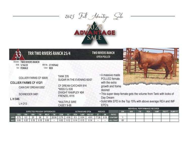 TRR TWO RIVERS RANCH 25/4