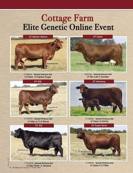 Cottage Farm Elite Genetic Online Event