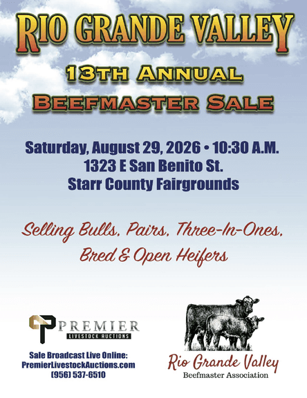 Rio Grande Valley 13th Annual Beefmaster Summer Sale