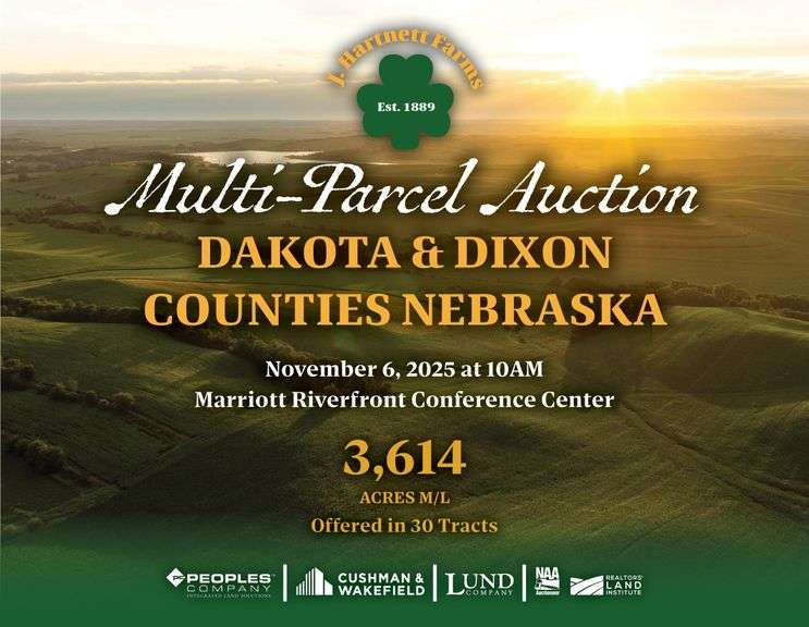 Dakota County, NE Land Auction - 3,614 Acres M/L (#18457)