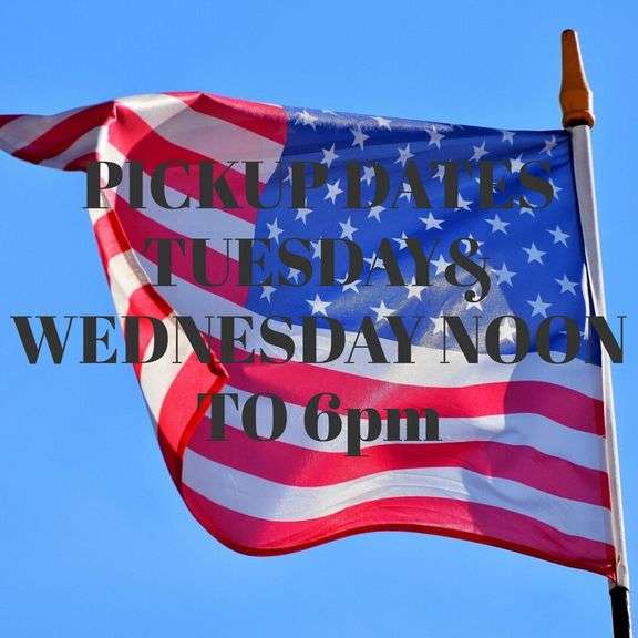 PICKUP DATES-WEDNESDAY & THURSDAY