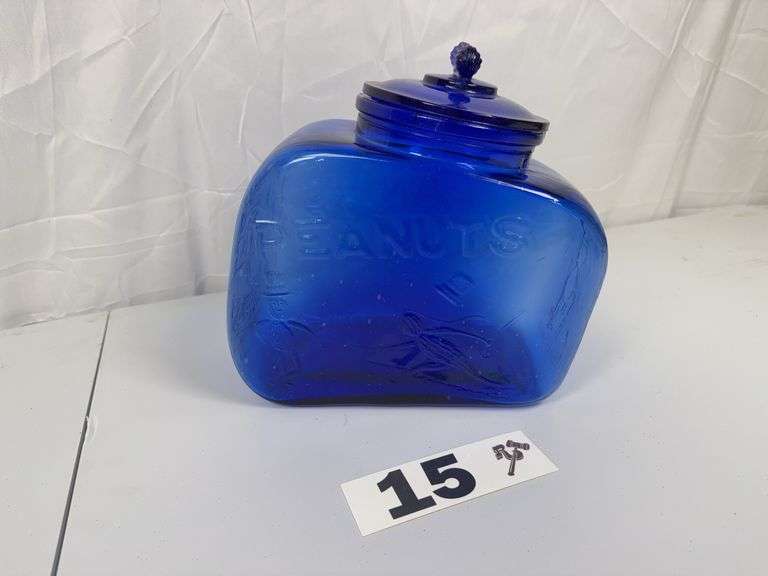 Vintage Planters Peanuts Glass Jar