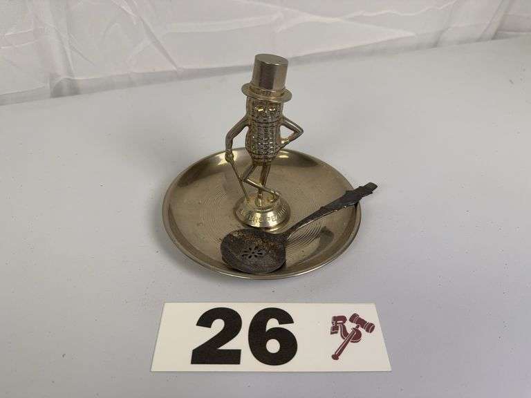 Vintage Mr. Peanut Metal Tray