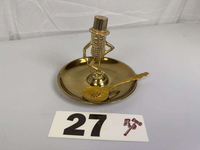 Vintage Mr. Peanut Metal Tray