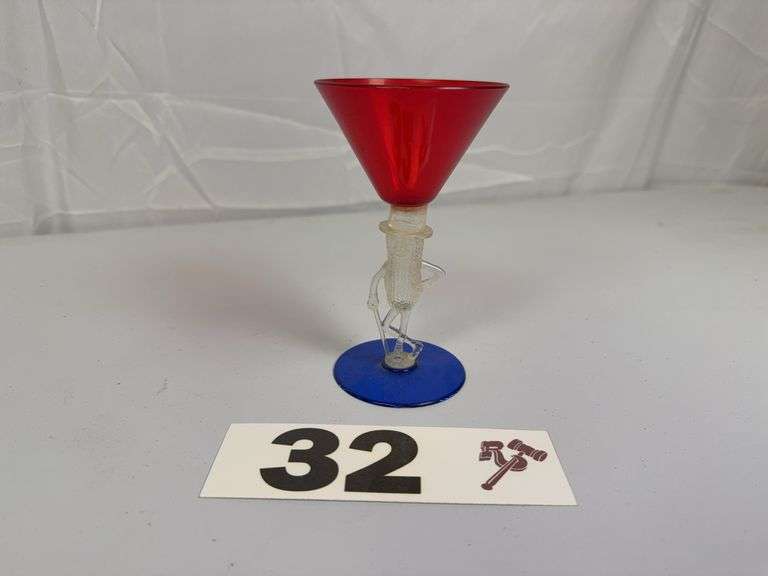 Vintage Planters Mr. Peanut Martini Glass