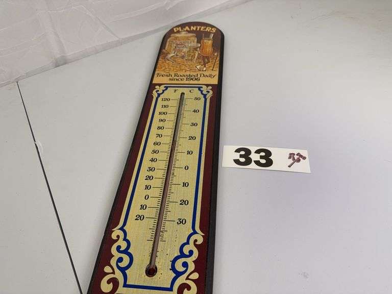 Vintage Planters Mr. Peanut Thermometer