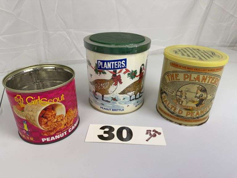 Vintage Planters Tin Cans