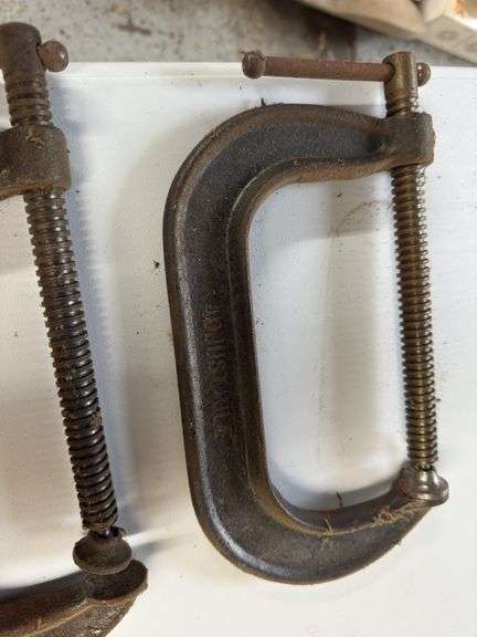 Quantity 4 C clamps, 6 inch