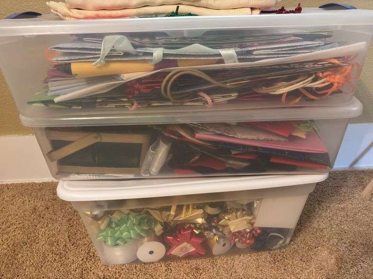 Gift wrap, bows and ribbons