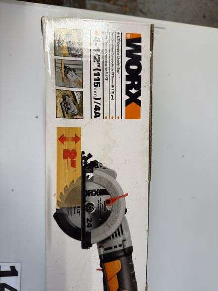 Works 4 1/2 inch cutting ￼ saw and 4 inch angle grinder