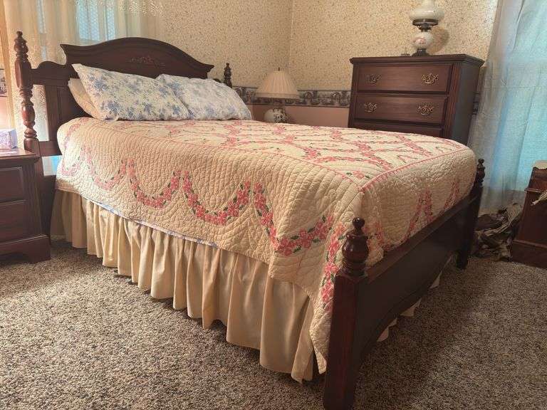 Full size bed and frame