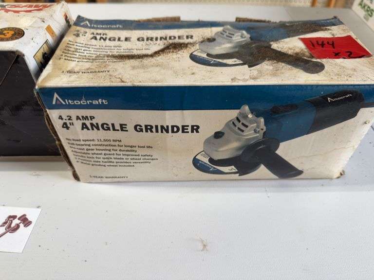 Works 4 1/2 inch cutting ￼ saw and 4 inch angle grinder