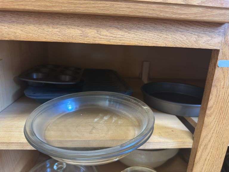 Pyrex pie dishes, bread pans and more