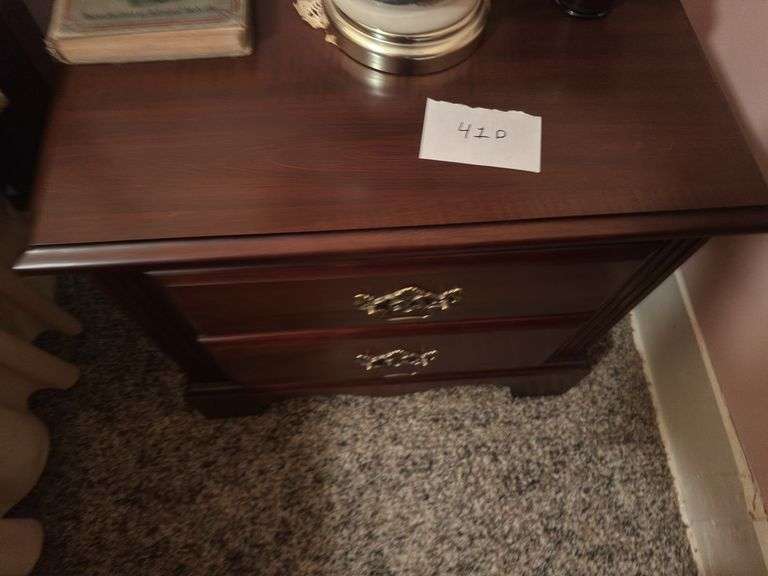 Vintage wooden bedside table