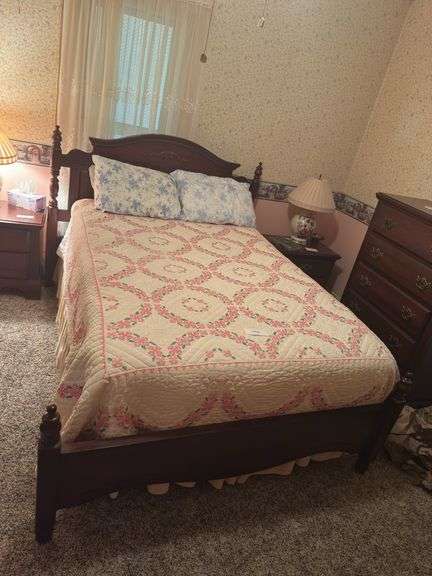 Full size bed and frame