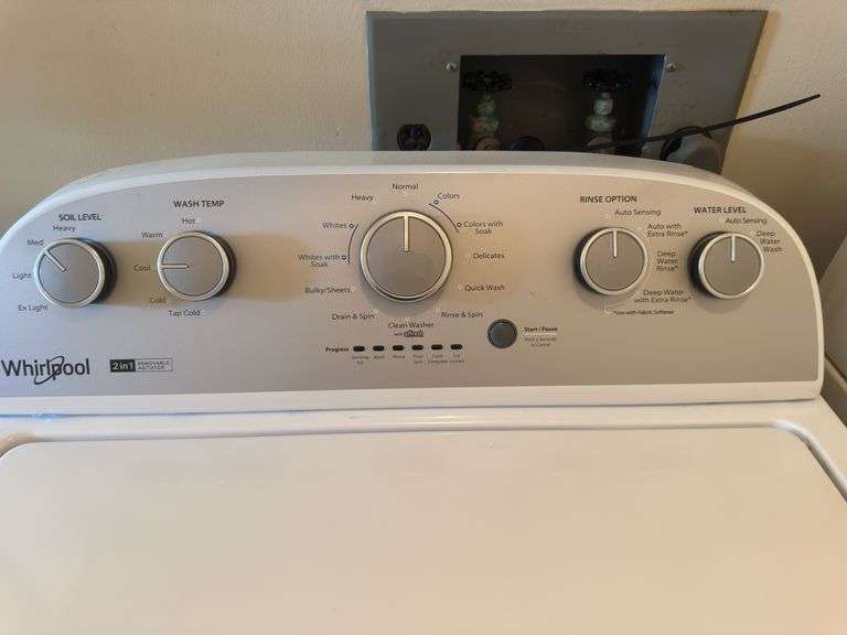 Whirlpool two in one washing machine