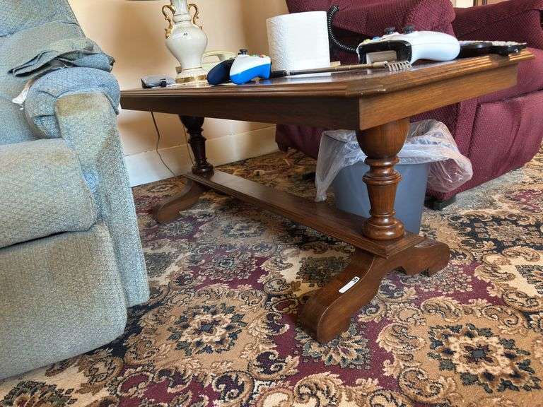 Wooden coffee table