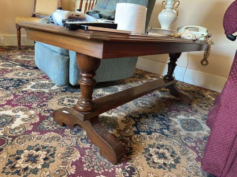 Wooden coffee table