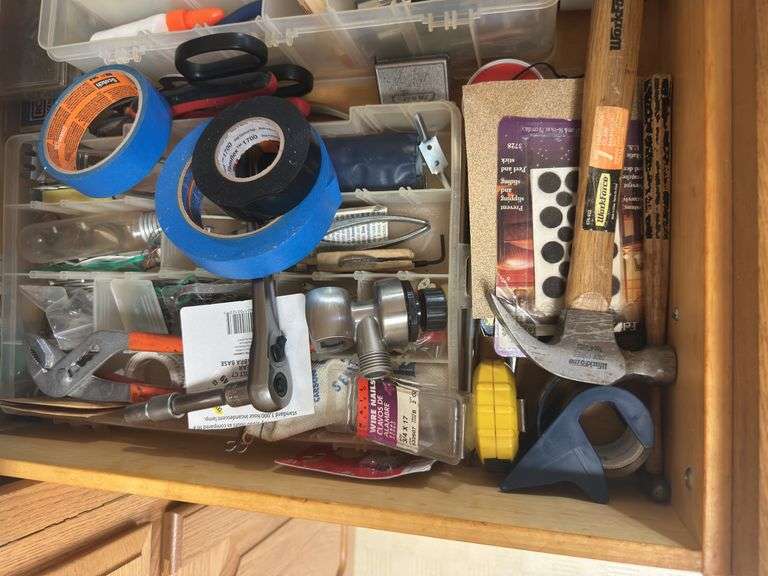 Drawer of hand tools and more