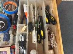 Drawer of hand tools and more