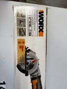 Works 4 1/2 inch cutting ￼ saw and 4 inch angle grinder