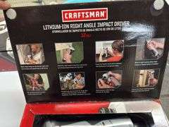 Craftsman lithium ion right angle, impact driver, new inbox.