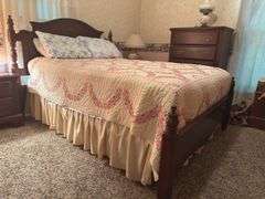 Full size bed and frame