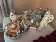 Angel home decor, decorative bowl with lid, Bell ￼
