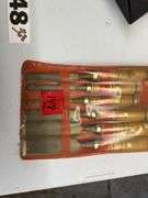 Six piece wood chisel set and new reciprocating saw