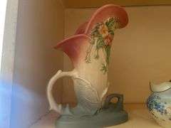 Vintage 1950s hull vase and German tea ware