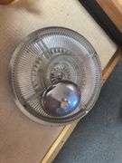 Vintage serving tray with glass dividers