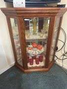 Vintage corner hutch