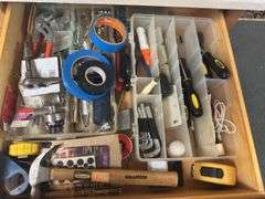 Drawer of hand tools and more