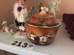 Angel home decor, decorative bowl with lid, Bell ￼
