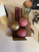 Decorative chickens, donkey, shells and more
