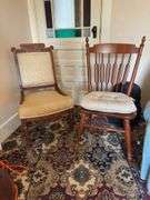 4 wooden accent chairs