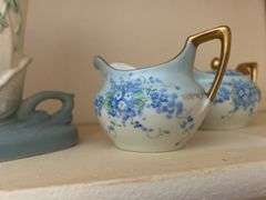 Vintage 1950s hull vase and German tea ware