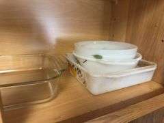 Anchor Hocking and Pyrex baking dishes