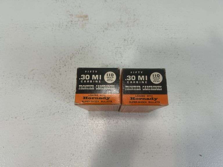 Vintage Hornady Frontier .30 carbine ammunition