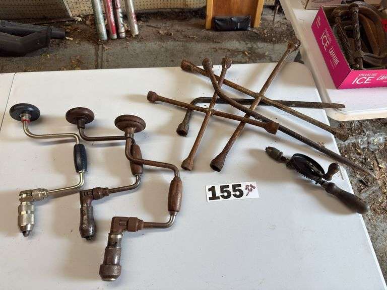 Vintage Hand Drills & Tire Irons