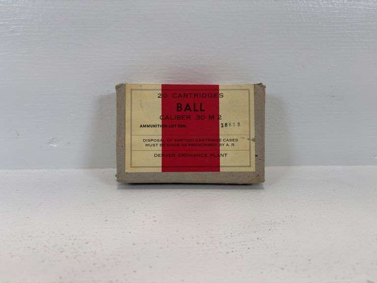Military Ammo Can With .30 M2 Ammo