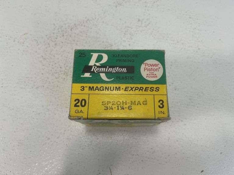 Vintage Remington 20 GA 3” Magnum shotgun shells